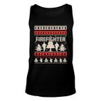 Firefighter Christmas Tank Tops