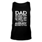 To Dad From Daughter Tank Tops