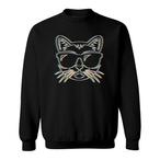 Trippy Cat Sweatshirts