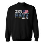 Proud Navy Dad Sweatshirts