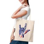 American Sign Language Tote Bags