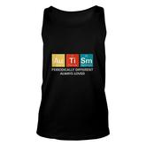 Autism Awareness  Asd Funny Disability Periodic Table Unisex Tank Top