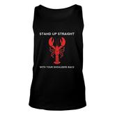 Dr Professor Peterson Stand Up Straight Lobster Unisex Tank Top
