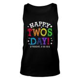 Happy Twosday Tuesday February 22Nd 2022 Teacher Day Unisex Tank Top