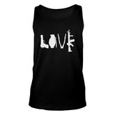 Love Guns Pistol Grenade Rifles And Machine Guns Unisex Tank Top