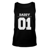 Mens Daddy 01 Fathers Day Gift Idea Daddy Daughter Matching Unisex Tank Top
