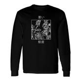 Bad Attitudes Roses Japanese Aesthetic Punk Soft Grunge Goth Long Sleeve T-Shirt