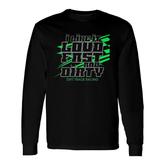 Dirt Modified Racing Apparel Sprint Car Dirt Track Racing Art Long Sleeve T-Shirt