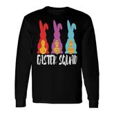 Easter Squad Bunnies Egg Matching Easter Bunny Egg Hunting Long Sleeve T-Shirt