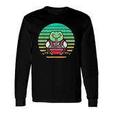 Kawaii Cute Anime Frog Otaku Japanese Ramen Noodles Long Sleeve T-Shirt