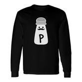 Salt And Pepper Costume Matching Friend Couple Long Sleeve T-Shirt