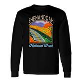 Vintage Retro Shenandoah National Park Travel Adventure Long Sleeve T-Shirt