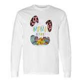 Mama Bunny Leopard Ears Matching Easter Bunny Egg Hunting Long Sleeve T-Shirt