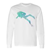 Scuba Diving Diving Under Water Scuba Diver Long Sleeve T-Shirt