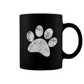 Dog Paw Print  Vintage Dog Paw Coffee Mug