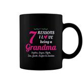 Grandma Personalized With White Customized Text For Grandkids Names Coffee Mug