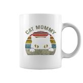 Cat Mommy  Vintage Retro Black Cats Mom Mothers Day Coffee Mug