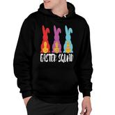 Easter Squad Bunnies Egg Matching Easter Bunny Egg Hunting Hoodie