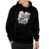 Gothic Alt Clothing Female Kissing Skulls Mall Goth Clothing Hoodie