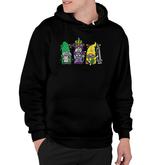 Jester Gnomes Nurse Mardi Gras Women Rn Icu Nicu Er Scrub Hoodie