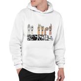Be Kind Sign Language Inspirational Graphic Letter Print Hoodie