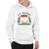 Cat Mommy  Vintage Retro Black Cats Mom Mothers Day Hoodie