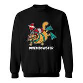 Dive Meowster Scuba Diving Funny Gifts For Dive Master Sweatshirt