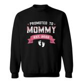 Promoted To Mommy Est 2022 New Mom Gift First Mommy Sweatshirt