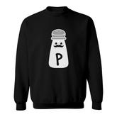 Salt And Pepper Costume Matching Friend Couple Sweatshirt