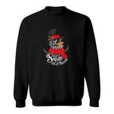 Snowman Let It Snow Cute Christmas Winter Holiday Xmas Gift Sweatshirt