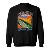 Vintage Retro Shenandoah National Park Travel Adventure Sweatshirt