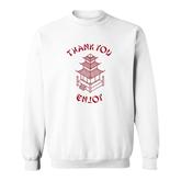 Chinese Takeout Food Thank You Enjoy Funny Costume Art Sweatshirt