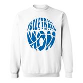 Volleyball Mom Mothers Day I Love Volleyball Sports Lovers Sport Mom Sweatshirt