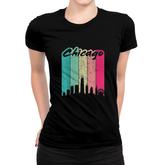Chicago  80's Retro Vintage Chicago Skyline Women T-shirt