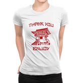 Chinese Take Out Thank You Enjoy Costume Women T-shirt