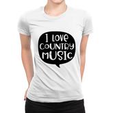 Country Music I Love Country Music Graphic Lover Women T-shirt
