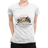 Retro Vintage Rocky Mountain National Park Circle Women T-shirt