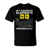 Funny Beer Periodic Table Men Women Christmas Wine T-Shirt