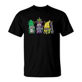 Jester Gnomes Nurse Mardi Gras Rn Icu Nicu Er Scrub T-shirt