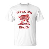 Chinese Take Out Thank You Enjoy Costume T-shirt