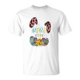 Mama Bunny Leopard Ears Matching Easter Bunny Egg Hunting T-shirt