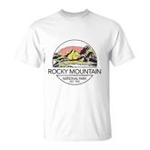 Retro Vintage Rocky Mountain National Park Circle T-shirt