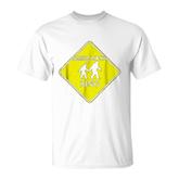 Sasquatch Crossing Sign  Funny Bigfoot Crossing T-Shirt