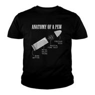 Anatomy Of A Pew Funny Weapon Gun Bullet-Proof Gun Lover T-Shirt