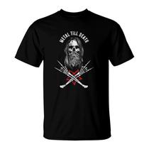 Rock Heavy Metal Till Death - Bearded Skull Metalhead Shirt Rock Heavy Metal Till Death - Bearded Skull Metalhead Shirt