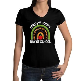 100 Day Of School - Kids 100Th Day Of School Women V-Neck T-Shirt | Mazezy