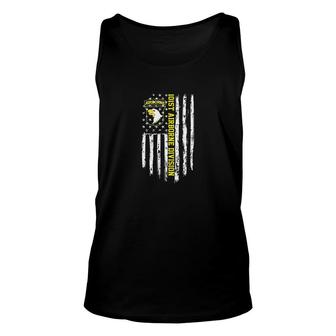 101st Airborne Division American Flag Unisex Tank Top | Mazezy