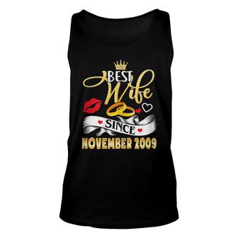 12 Wedding Anniversary Outfit Best Wife Since 2009 Unisex Tank Top | Mazezy