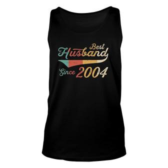 Mens 17 Years Wedding Anniversary Him Best Husband Since 2004 Ver2 Tank Top | Mazezy