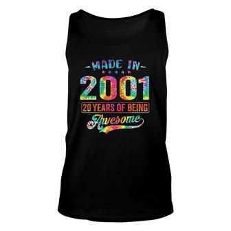 20 Years Old 20Th Birthday Decoration Made In 2001 Ver2 Unisex Tank Top | Mazezy